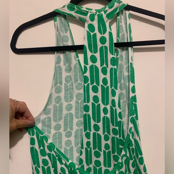 NWT - Macbeth Collection Margaret Joseph - Green & White -Tank Top - Size: Small - Picture 4 of 7